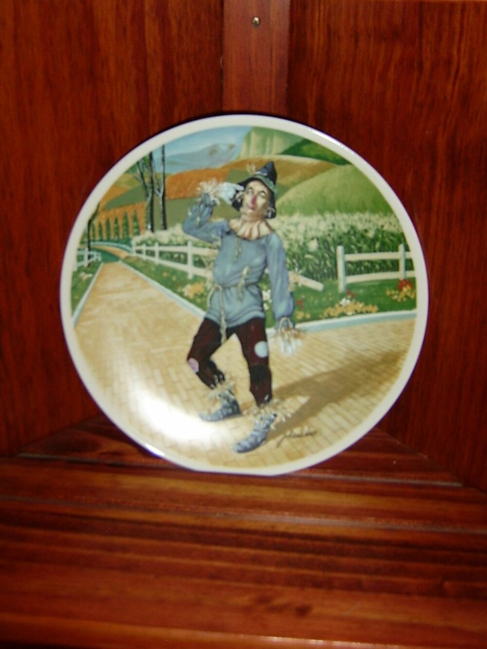 Vintage Wizard Of Oz Plate Knowles The Scarecrow, VGUC